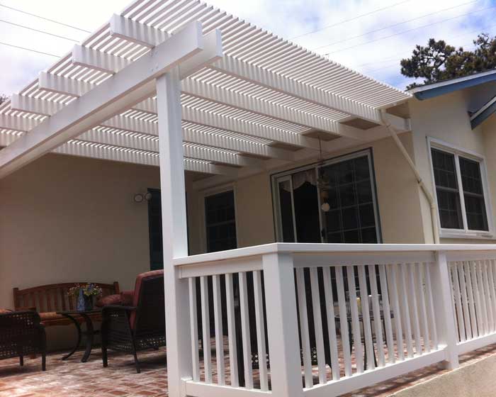 Patio cover and railing